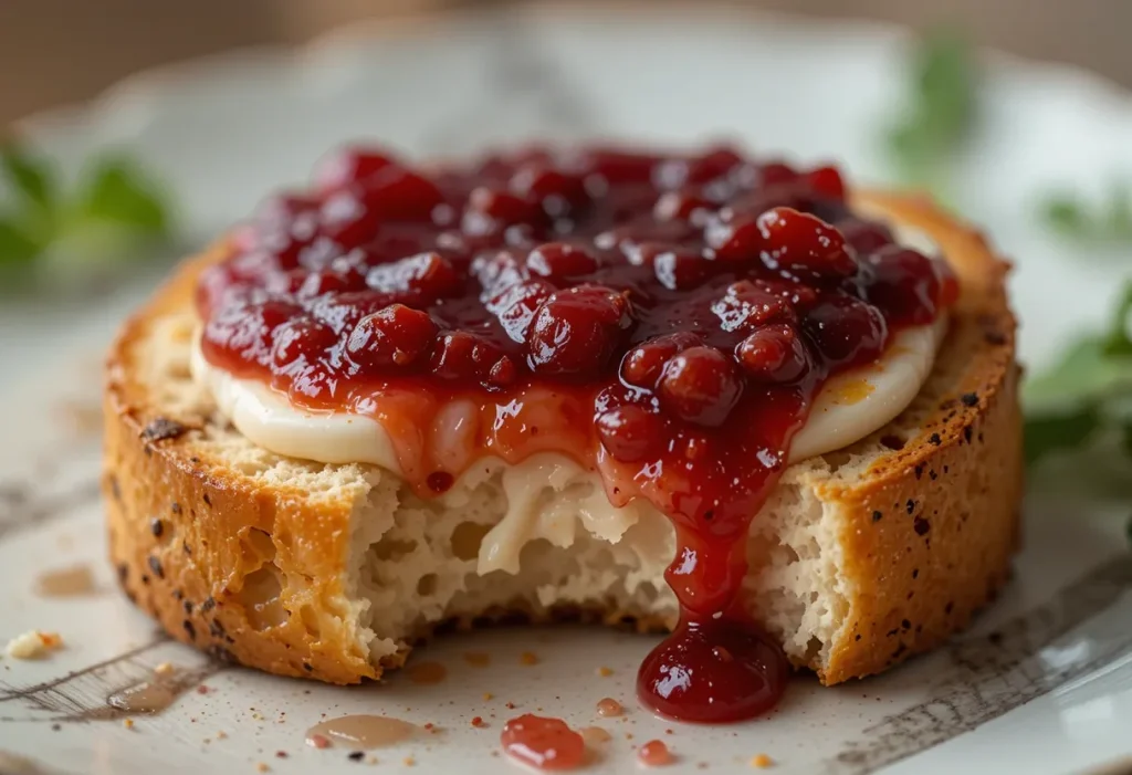 Cranberry and Brie Crostini