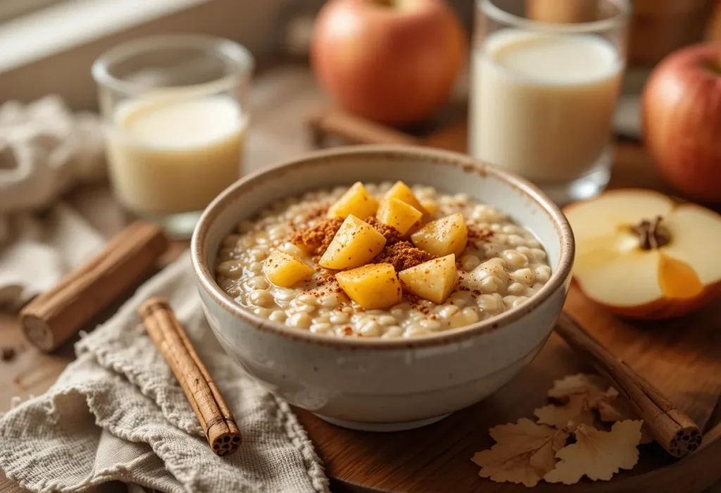 Apple Cinnamon Oatmeal Porridge