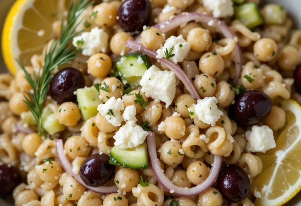 Mediterranean Chickpea Pasta Salad